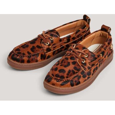 Pepe Jeans Mocasin náutico de mujer animal print. (40) Marrón mujer Pepe Jeans Mocasin náutico de mujer animal print. (40) Marrón mujer