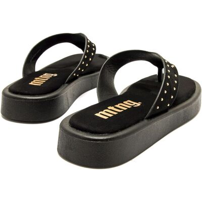 mustang Sandalias planas estilo chancla con el dedo. (36) Negro mujer mustang Sandalias planas estilo chancla con el dedo. (36) Negro mujer