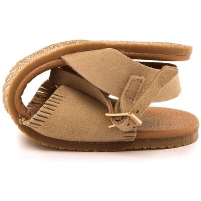 mustang Sandalias planas para mujer en piel con piso respetuoso. (36) Natural mujer mustang Sandalias planas para mujer en piel con piso respetuoso. (36) Natural mujer