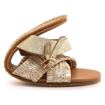 mustang Sandalias planas de mujer con detalle de flecos. (36) Oro mujer mustang Sandalias planas de mujer con detalle de flecos. (36) Oro mujer