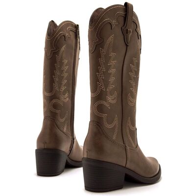 mustang Bota cowboy TANUBIS. (37) Topo mujer mustang Bota cowboy TANUBIS. (37) Topo mujer