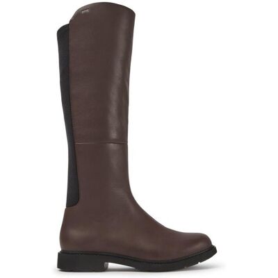 Camper Botas de mujer de piel de caña alta en marrón. (39) Marrón oscuro mujer Camper Botas de mujer de piel de caña alta en marrón. (39) Marrón oscuro mujer