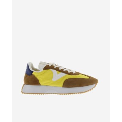 Victoria Zapatillas deportivas de mujer de nylon color amarillo con suela dentada. (36) Amarillo mujer Victoria Zapatillas deportivas de mujer de nylon color amarillo con suela dentada. (36) Amarillo mujer
