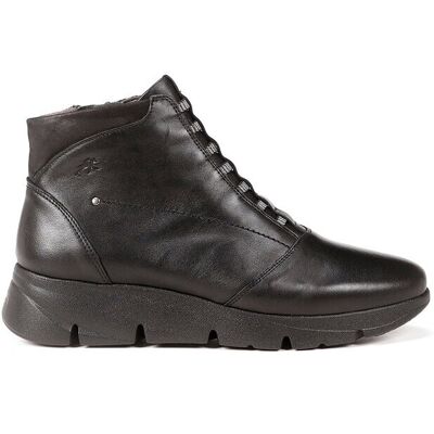 Fluchos Botines de mujer con elásticos fabricados en piel. (39) Negro mujer Fluchos Botines de mujer con elásticos fabricados en piel. (39) Negro mujer