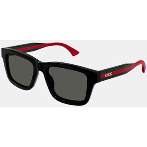 Gucci - Gafa de sol de hombre rectangular en acetato reciclado. Negro Gucci - Gafa de sol de hombre rectangular en acetato reciclado. Negro
