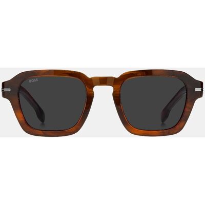 Boss - Gafas de sol de hombre rectangular en acetato. Negro Boss - Gafas de sol de hombre rectangular en acetato. Negro