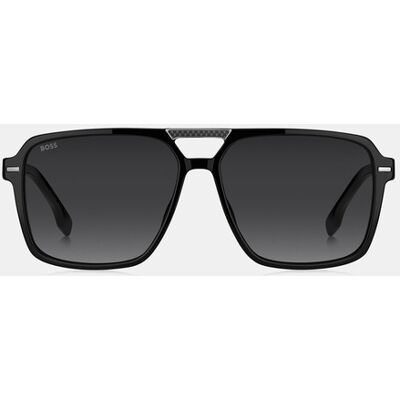 Boss - Gafa de sol de hombre rectangular en acetato. Negro Boss - Gafa de sol de hombre rectangular en acetato. Negro