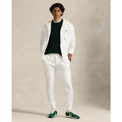 Ralph Lauren - Pantalón de chándal de hombre de punto doble. Blanco 4 Ralph Lauren - Pantalón de chándal de hombre de punto doble. Blanco 4