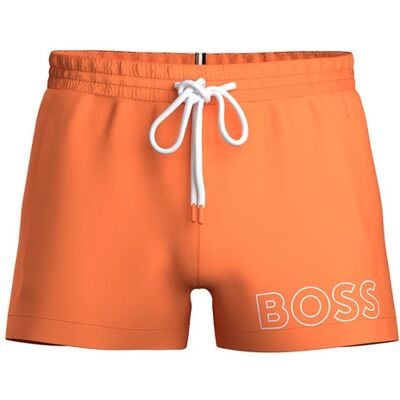 Boss - Bañador bermuda de hombre liso. Naranja claro M Boss - Bañador bermuda de hombre liso. Naranja claro M