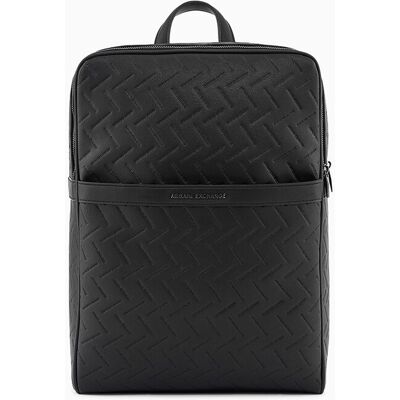 Armani - Mochila de hombre para ordenador efecto logo acolchado. Negro única - única Armani - Mochila de hombre para ordenador efecto logo acolchado. Negro única - única
