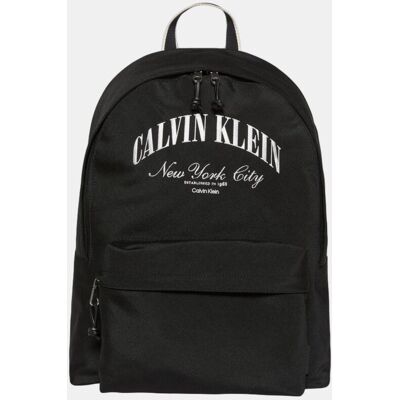 Calvin Klein - Mochila casual con logo de hombre . Negro Calvin Klein - Mochila casual con logo de hombre . Negro