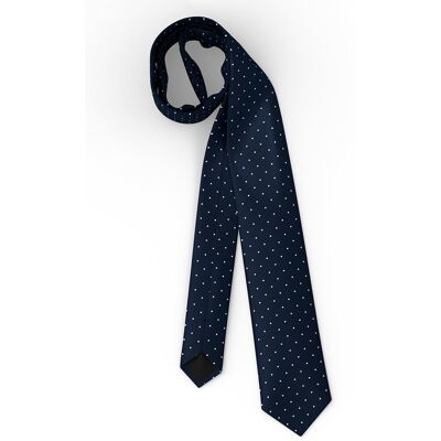 Boss - Corbata suave de seda y poliéster de hombre.. Azul oscuro única Boss - Corbata suave de seda y poliéster de hombre.. Azul oscuro única