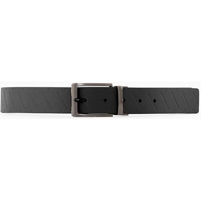 Armani - Cinturón de hombre reversible con logos.. Negro 95 Armani - Cinturón de hombre reversible con logos.. Negro 95