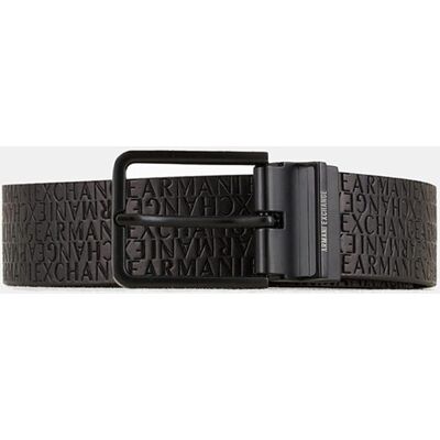 Armani - Cinturón de hombre reversible con logos.. Negro única Armani - Cinturón de hombre reversible con logos.. Negro única