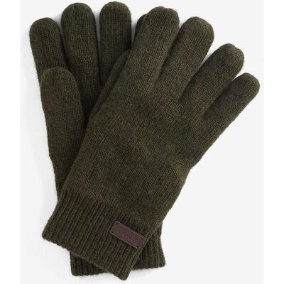 Barbour - Guantes de hombre de punto. Verde única Barbour - Guantes de hombre de punto. Verde única