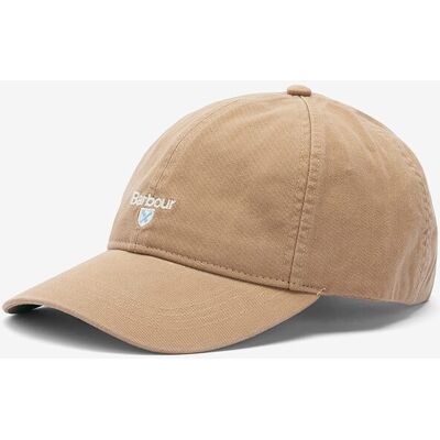 Barbour - Gorra deportiva de hombre de 6 paneles en algodón con visera preformada. Beige única Barbour - Gorra deportiva de hombre de 6 paneles en algodón con visera preformada. Beige única