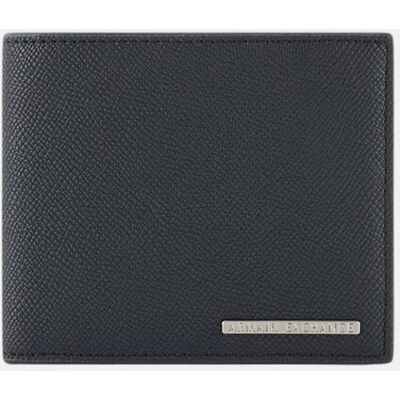 Armani - Cartera de hombre piel, apartado tarjetas y billetes. Azul marino Armani - Cartera de hombre piel, apartado tarjetas y billetes. Azul marino