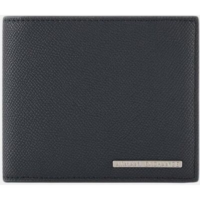 Armani - Cartera de hombre piel, apartado tarjetas y billetes. Negro Armani - Cartera de hombre piel, apartado tarjetas y billetes. Negro