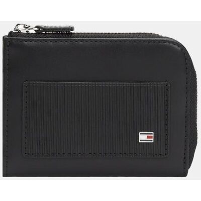 Tommy Hilfiger - Billetera con cremallera de hombre en color negro TH Flag Zipped Wallet de . Negro Tommy Hilfiger - Billetera con cremallera de hombre en color negro TH Flag Zipped Wallet de . Negro