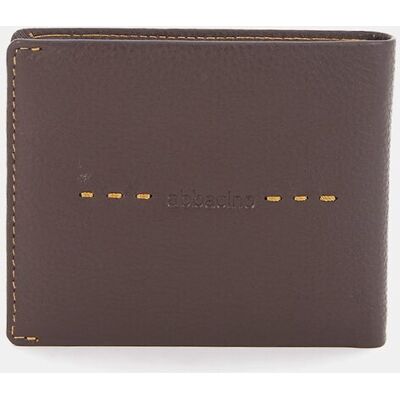 Abbacino - Cartera de hombre en piel con protección RFID. Marrón oscuro Abbacino - Cartera de hombre en piel con protección RFID. Marrón oscuro