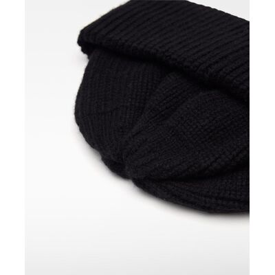 Adolfo Dominguez - Gorro de hombre beanie de lana en punto grueso. Azul marino Única Adolfo Dominguez - Gorro de hombre beanie de lana en punto grueso. Azul marino Única