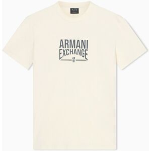 Armani - Camiseta de hombre manga corta slim fit. Crema XL Armani - Camiseta de hombre manga corta slim fit. Crema XL