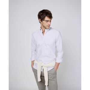 El Ganso - Camisa oxford de hombre de rayas butcher. Rosa claro L El Ganso - Camisa oxford de hombre de rayas butcher. Rosa claro L