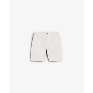 Scalpers - Bermudas de hombre en algodón ligeramente elástico con cordón interior. Marfil Scalpers - Bermudas de hombre en algodón ligeramente elástico con cordón interior. Marfil