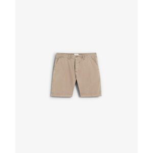 Scalpers - Pantalón corto chino de hombre con cierre de botón y cremallera. Topo Scalpers - Pantalón corto chino de hombre con cierre de botón y cremallera. Topo