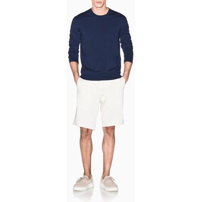 Armani - Jersey de hombre con estructura y cuellor edondo. Azul S Armani - Jersey de hombre con estructura y cuellor edondo. Azul S