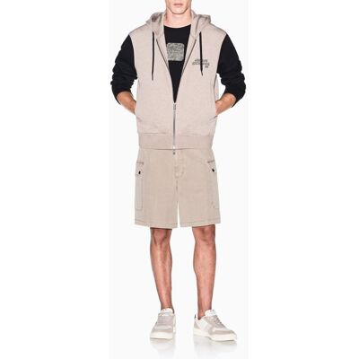 Armani - Sudadera de hombre con capucha y logo. Beige S Armani - Sudadera de hombre con capucha y logo. Beige S