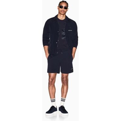 Armani - Bermuda de hombre con cintura elástica y bolsillos cremallera. Azul marino M Armani - Bermuda de hombre con cintura elástica y bolsillos cremallera. Azul marino M