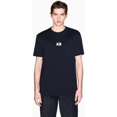 Armani - Camiseta de hombre manga corta con maxi logo en la parte posterior. Azul marino L Armani - Camiseta de hombre manga corta con maxi logo en la parte posterior. Azul marino L