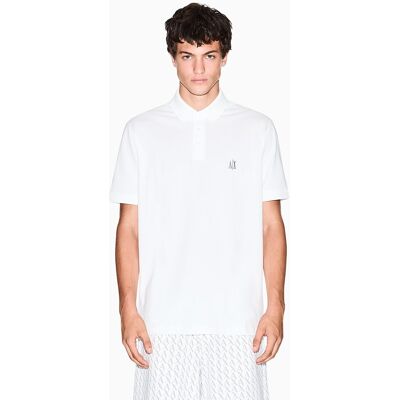Armani - Polo en piqué de hombre manga corta Cápsula ICON. Crudo S Armani - Polo en piqué de hombre manga corta Cápsula ICON. Crudo S