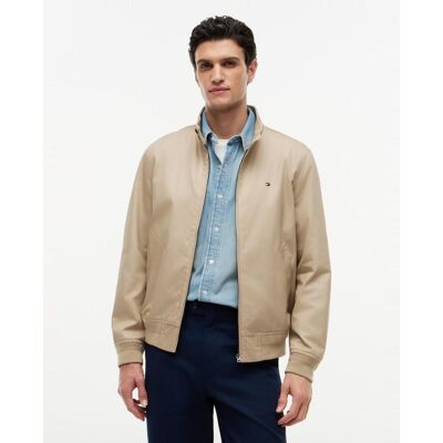 Tommy Hilfiger - Chaqueta Harrington de caballero en algodón. Beige S Tommy Hilfiger - Chaqueta Harrington de caballero en algodón. Beige S