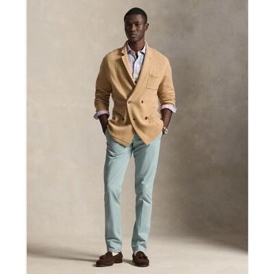 Ralph Lauren - Pantalón chino de hombre slim fit de algodón. Verde Jade 40 - Largo 34 Ralph Lauren - Pantalón chino de hombre slim fit de algodón. Verde Jade 40 - Largo 34