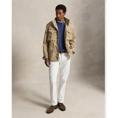 Ralph Lauren - Chaqueta de hombre de estilo militar con parches. Beige XS Ralph Lauren - Chaqueta de hombre de estilo militar con parches. Beige XS