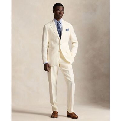 Ralph Lauren - Chaqueta de traje de hombre de lino Regular fit. Crudo 50 Ralph Lauren - Chaqueta de traje de hombre de lino Regular fit. Crudo 50