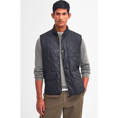 Barbour - Chaleco de abrigo de hombre con cierre de cremallera y bolsillos de parche. Azul marino M Barbour - Chaleco de abrigo de hombre con cierre de cremallera y bolsillos de parche. Azul marino M