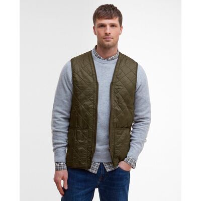 Barbour - Chaleco de abrigo de hombre acolchado con cierre de cremallera. Verde oscuro XXL Barbour - Chaleco de abrigo de hombre acolchado con cierre de cremallera. Verde oscuro XXL