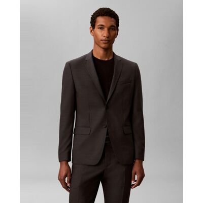 Calvin Klein - Blazer Hombre slim con microestructura barlecorn. Gris oscuro 48 Calvin Klein - Blazer Hombre slim con microestructura barlecorn. Gris oscuro 48