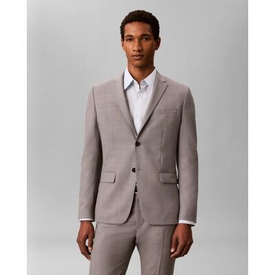 Calvin Klein - Blazer Hombre slim con microestructura barlecorn. Gris claro 46 Calvin Klein - Blazer Hombre slim con microestructura barlecorn. Gris claro 46