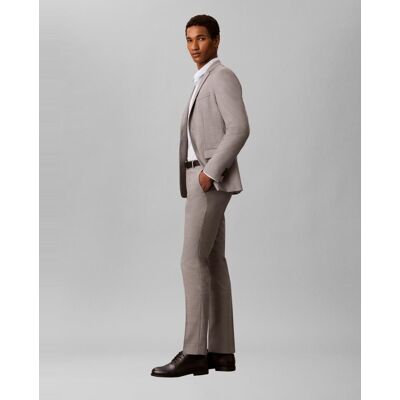 Calvin Klein - Pantalón Hombre slim con microestructura barlecorn. Gris claro 56 Calvin Klein - Pantalón Hombre slim con microestructura barlecorn. Gris claro 56