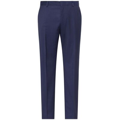 Calvin Klein - Pantalón Hombre slim con microdibujo broken grid. Azul 44 Calvin Klein - Pantalón Hombre slim con microdibujo broken grid. Azul 44