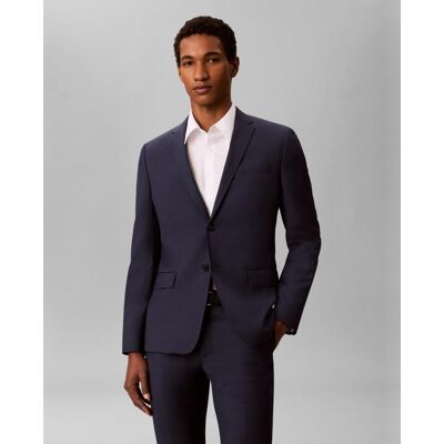 Calvin Klein - Blazer Hombre slim con microdibujo espiga. Azul 50 Calvin Klein - Blazer Hombre slim con microdibujo espiga. Azul 50