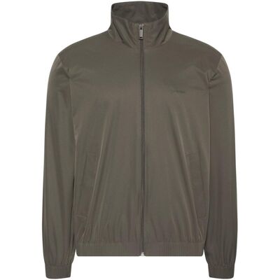Calvin Klein - Cazadora Hombre de nailon con cuello alto. Gris oscuro M Calvin Klein - Cazadora Hombre de nailon con cuello alto. Gris oscuro M