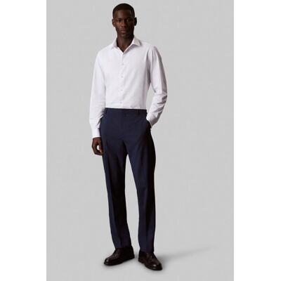 Calvin Klein - Camisa de vestir Hombre slim punto refinado lisa. Blanco 37 Calvin Klein - Camisa de vestir Hombre slim punto refinado lisa. Blanco 37