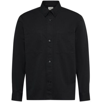 Calvin Klein - Sobrecamisa Hombre de twill lavado. Negro M Calvin Klein - Sobrecamisa Hombre de twill lavado. Negro M