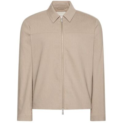 Calvin Klein - Sobrecamisa Hombre de lino y lyocell. Beige M Calvin Klein - Sobrecamisa Hombre de lino y lyocell. Beige M