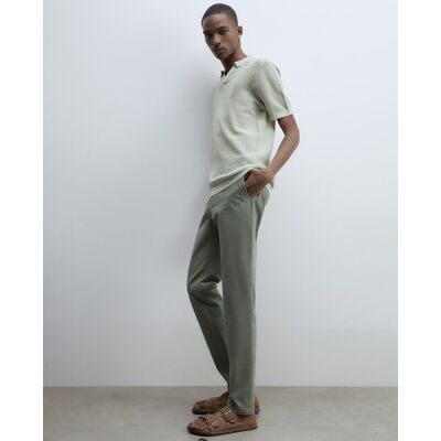 Sfera - Pantalón chino slim. Verde 38 Sfera - Pantalón chino slim. Verde 38